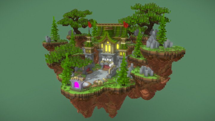 Mansion Lobby 3D Model