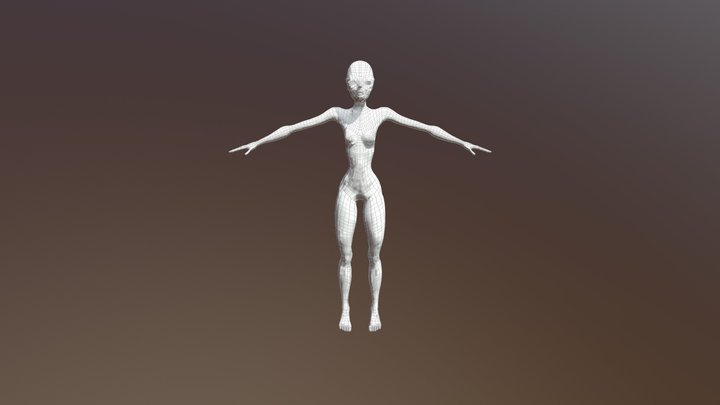 Chica Alien 3D Model