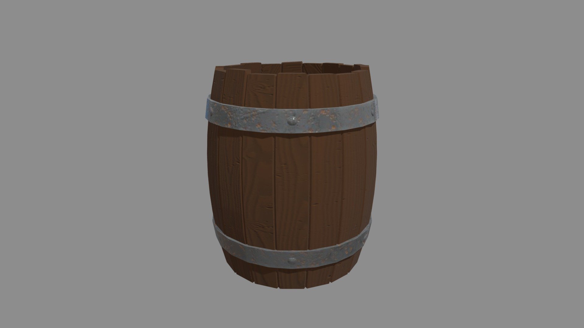 Old medieval barrel
