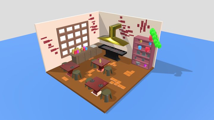 Kebab shop 3D Model
