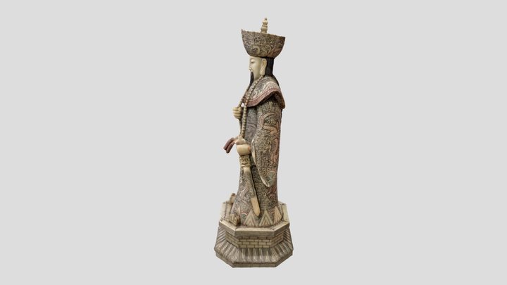 Old Chinese Sage 3D Model