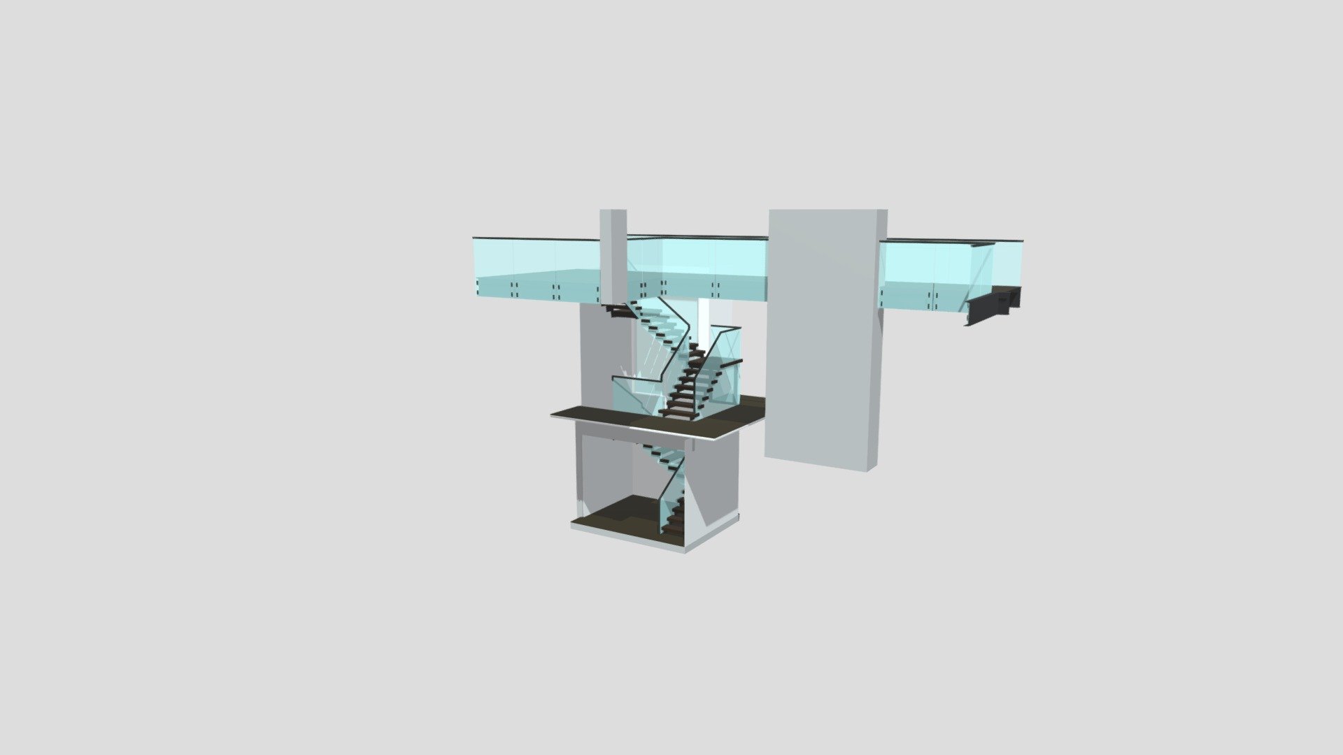 Interior Staircase Model Elegant BL&G - 3D model by Zachk [f45b1db ...