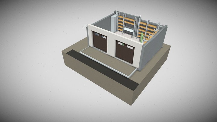 Стеллажи 3D Model
