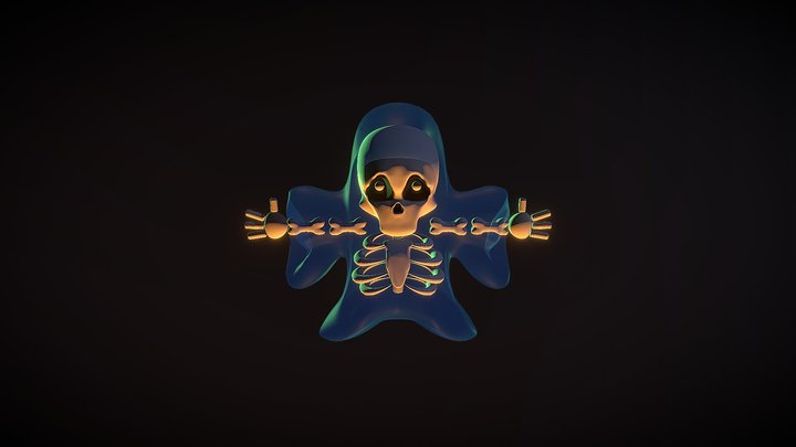 Day6_Skull and Bones 3D Model