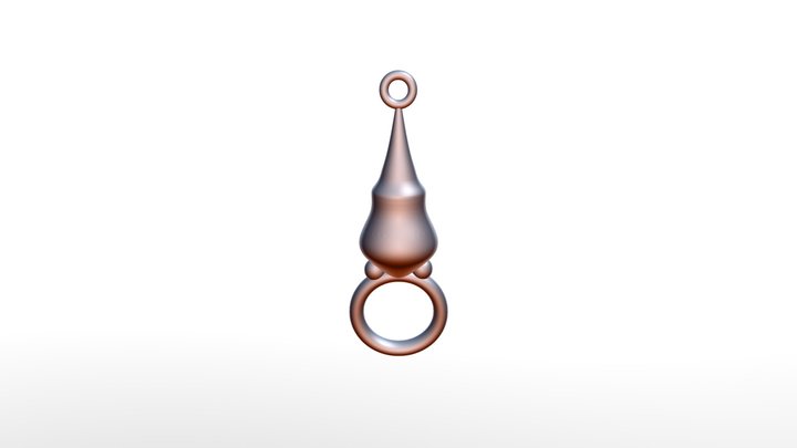 Bodily fluid collecting ring 3D Model