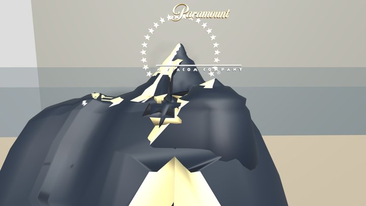 Paramount Pictures logo 2002 remake v2 3D Model