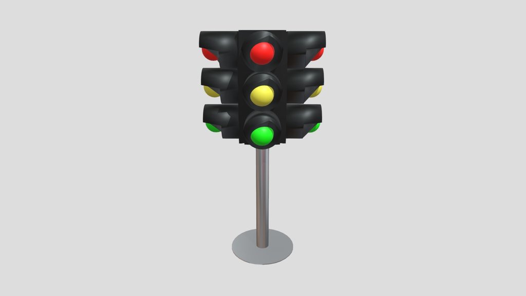3D Traffic Light Model