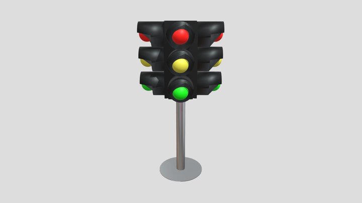 3D Traffic Light Model – Modello 3D gratuito STL