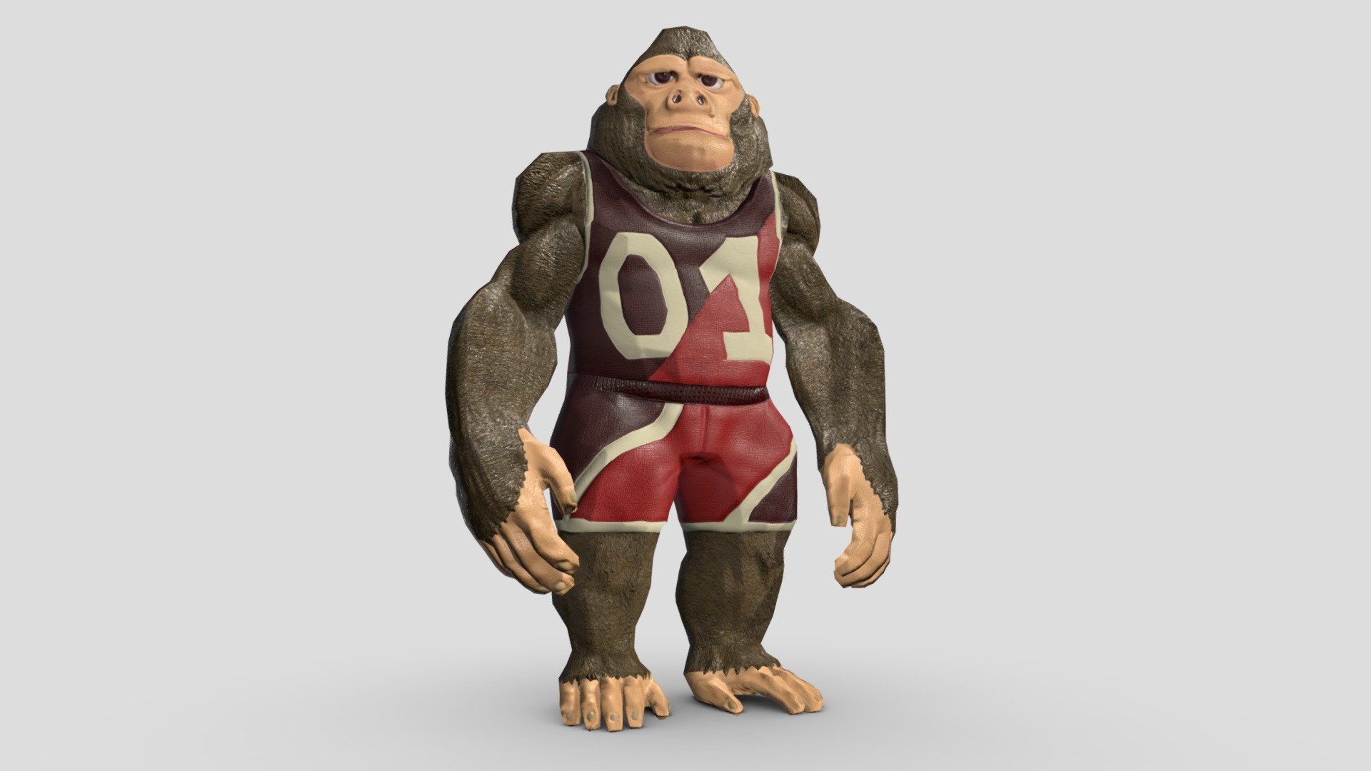 Basketball (Gorilla) Sketchfab 3D model by jeremiahgallo10 [f45d34d