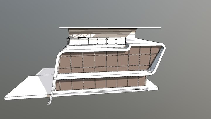 Small Modern Villa 3D Model
