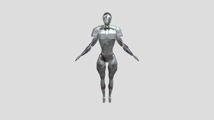 Robot Char 3D Model