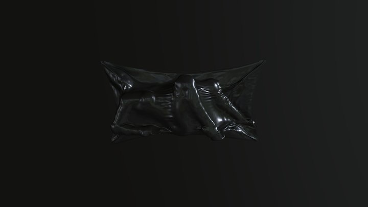 Leather Abstract Girl 3D Model