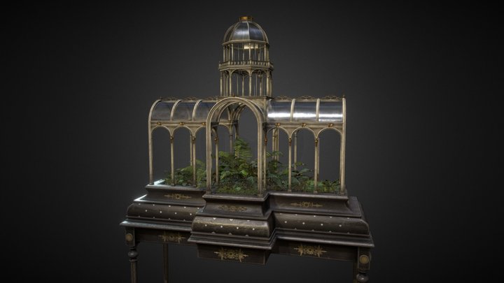 Green House Terrarium 3D Model
