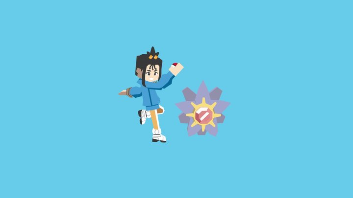 Lowpoly Lida 3D Model