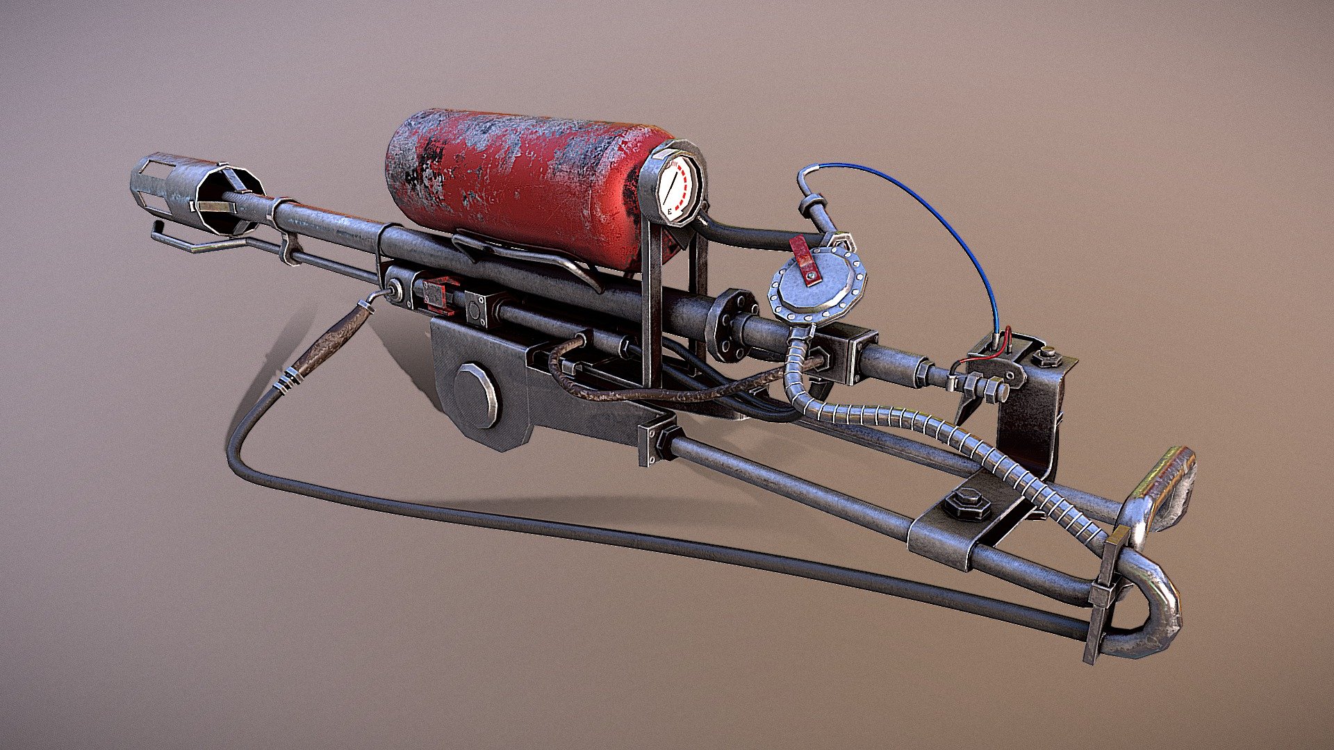Flame Gun - 3D model by MagicBean _神奇豆豆 (@magic_bean) [f461394] - Sketchfab