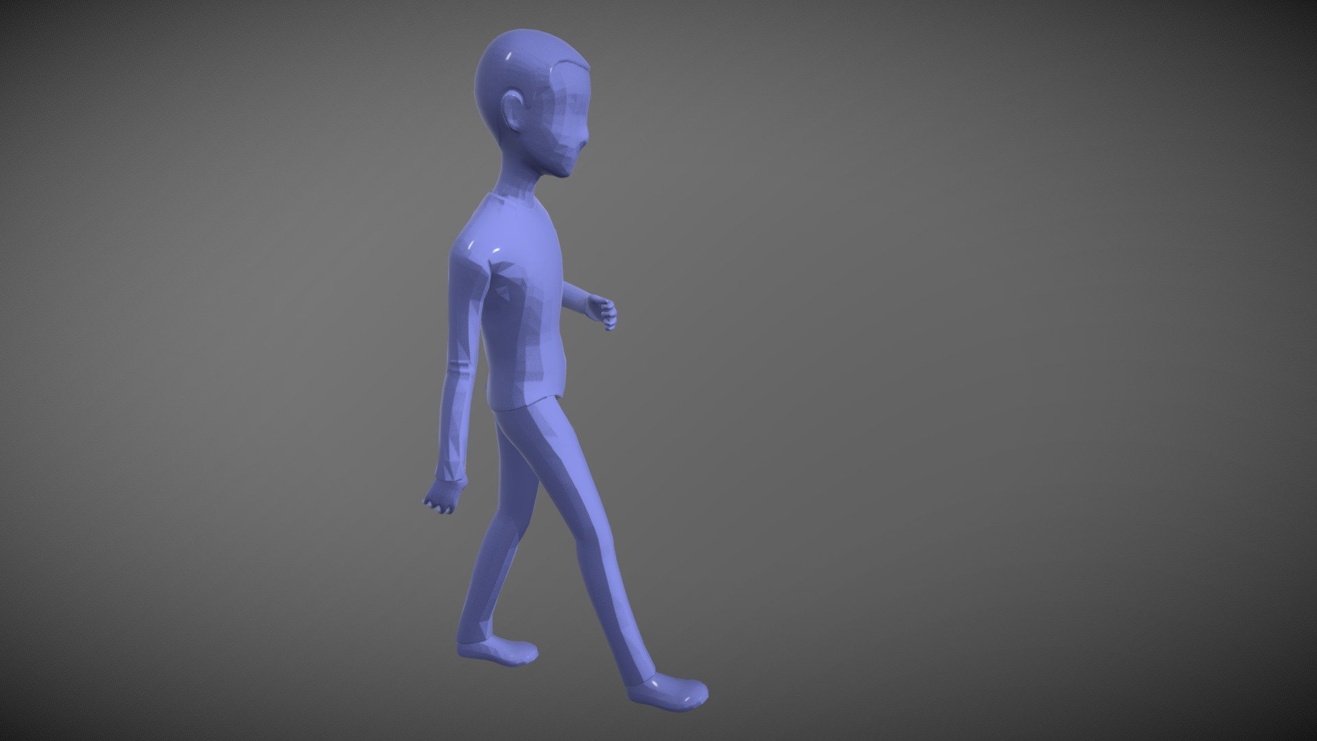 Microsoft Paint 3D Blue Man Walks Circle