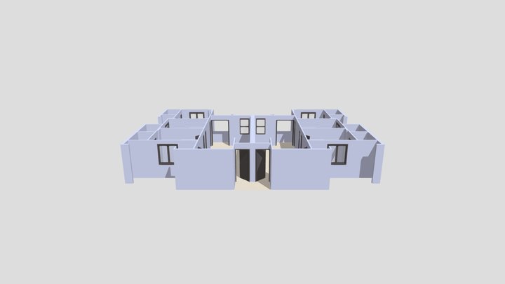 FDC AMAN Dhoadhi 3 Bedroom Apartment Model 3D Model