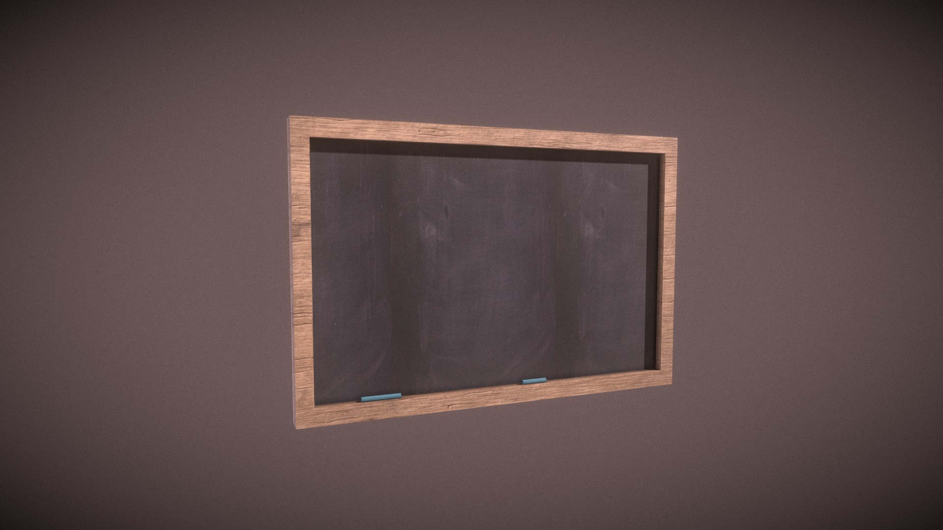 3D model Chalkboard - This is a 3D model of the Chalkboard. The 3D model is about a white framed picture.