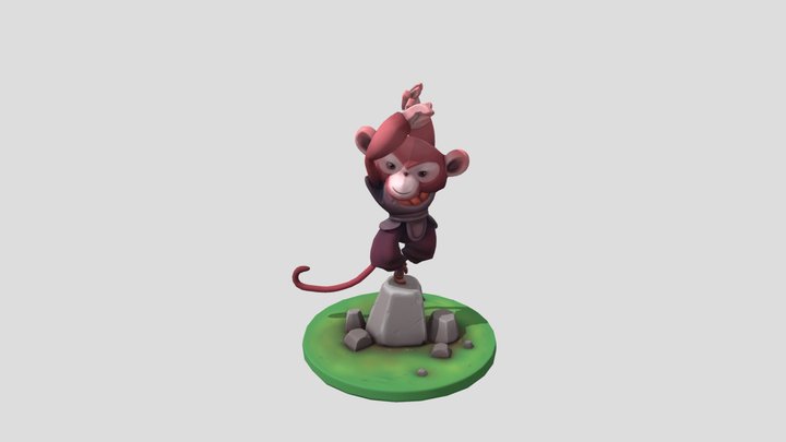 Monkey - Simple Creature 3D Model