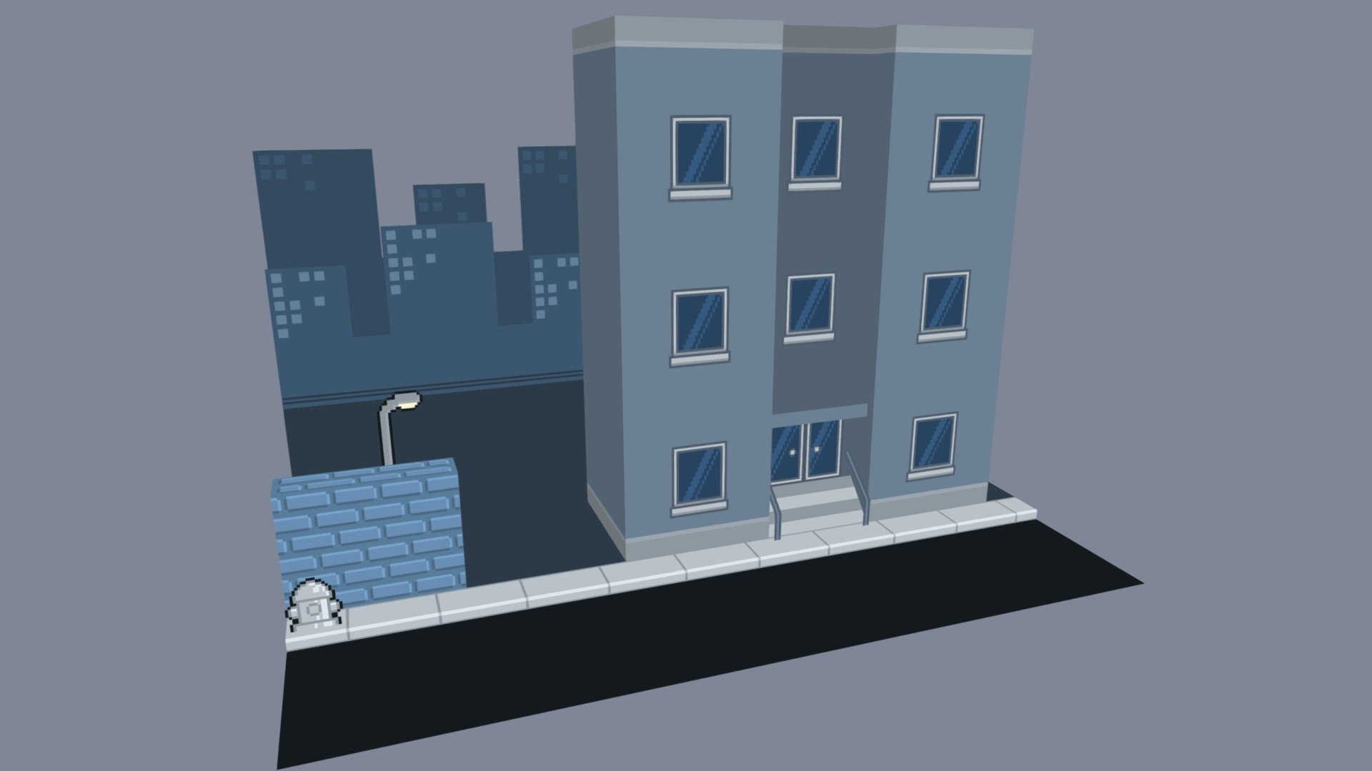 2.5D Blue City