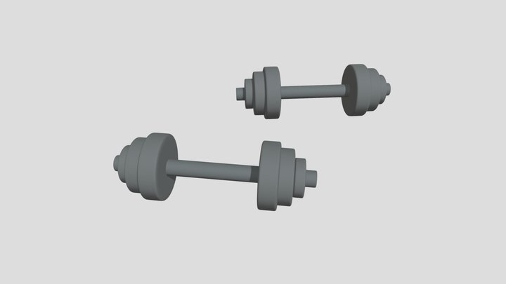 Dumbbell / Gym Equipment - Гантель (Low poly)