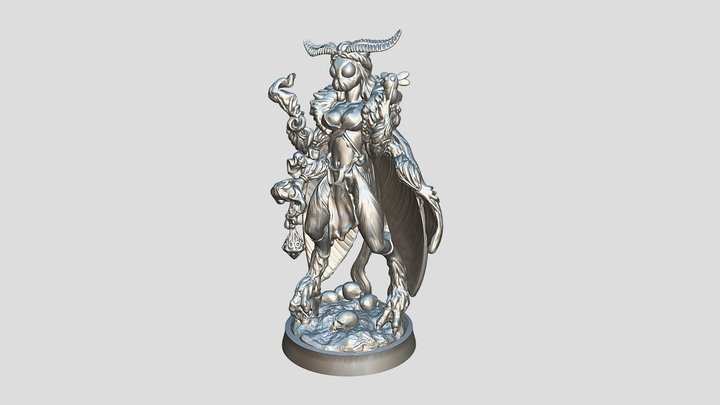 Moth Girl Wip 3D Model