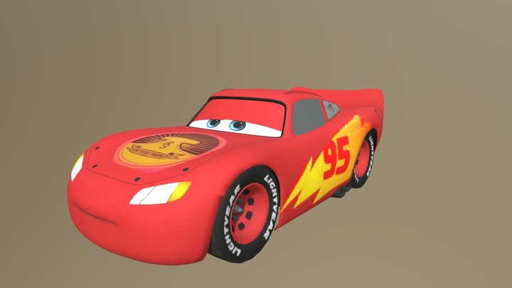 Cars 3 Driven To Win Road Trip Lightning McQueen 3D Model