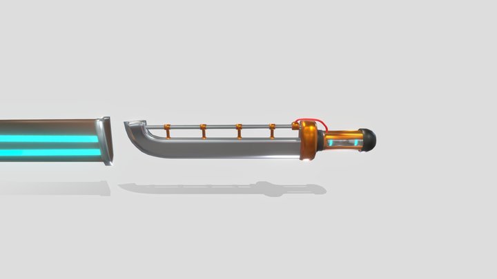 Electro Sword (+ Sheath) 3D Model
