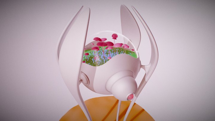 Mushroom Station 3D Model