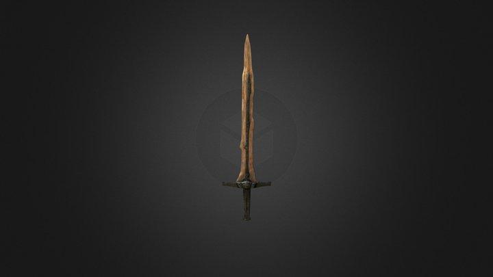 Dragonbone sword 3D Model