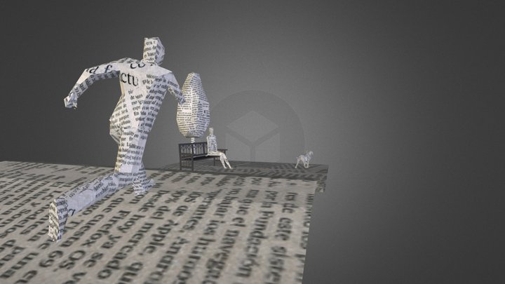 Paper Run  3D Model