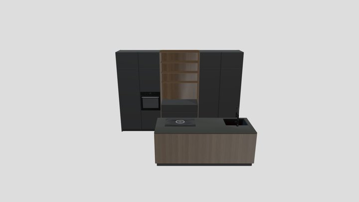 Kitchen Set03 – Free 3D Model STL