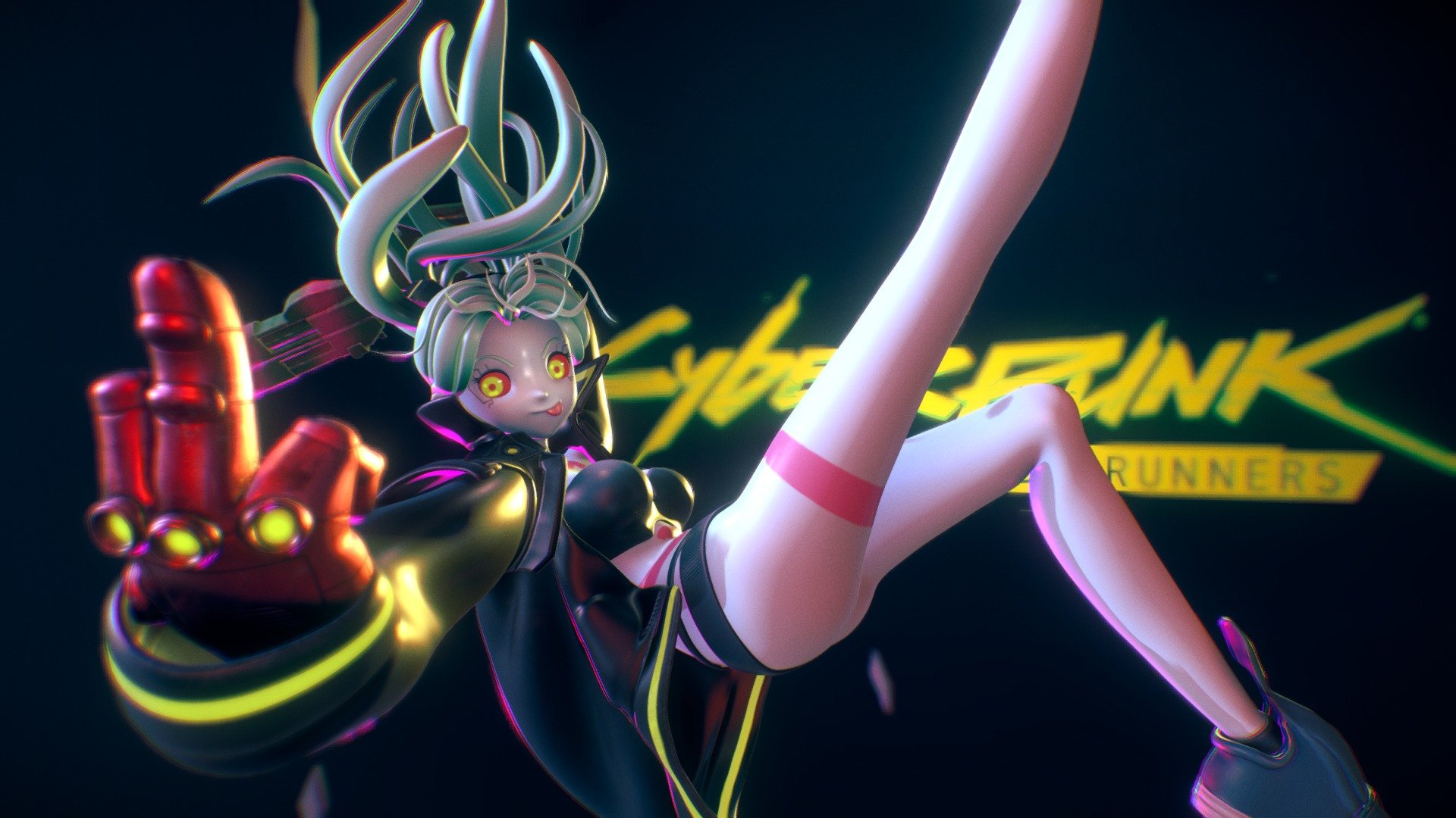 Cyberpunk Edgerunners - Rebecca - 3D model by Zhed Titus [f469d65] -  Sketchfab