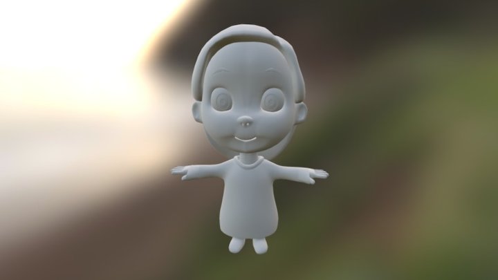 Babi Girl 3D Model