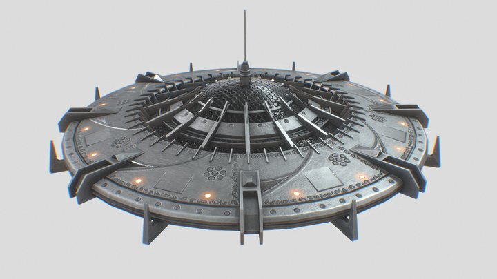 Classic UFO 3D Model