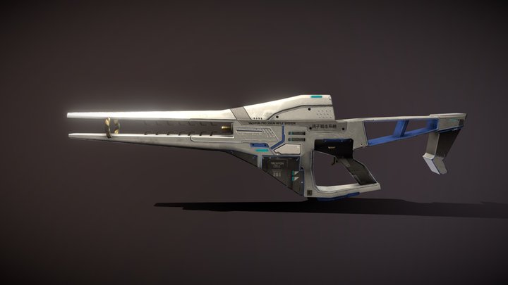 The Artemis Tachyon Rifle System 3D Model