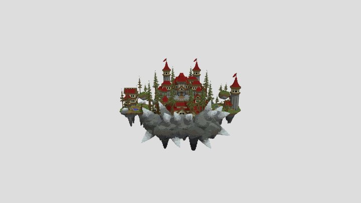 Hub - Vermilion Castle Spawn - 200x200 3D Model