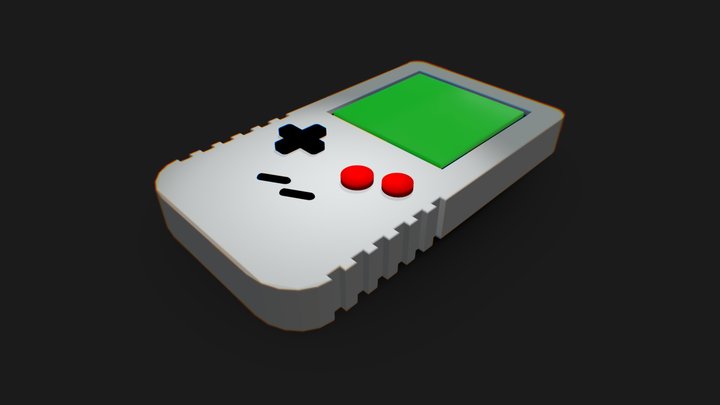 Gameboy Low-Res Asset – Modello 3D gratuito STL