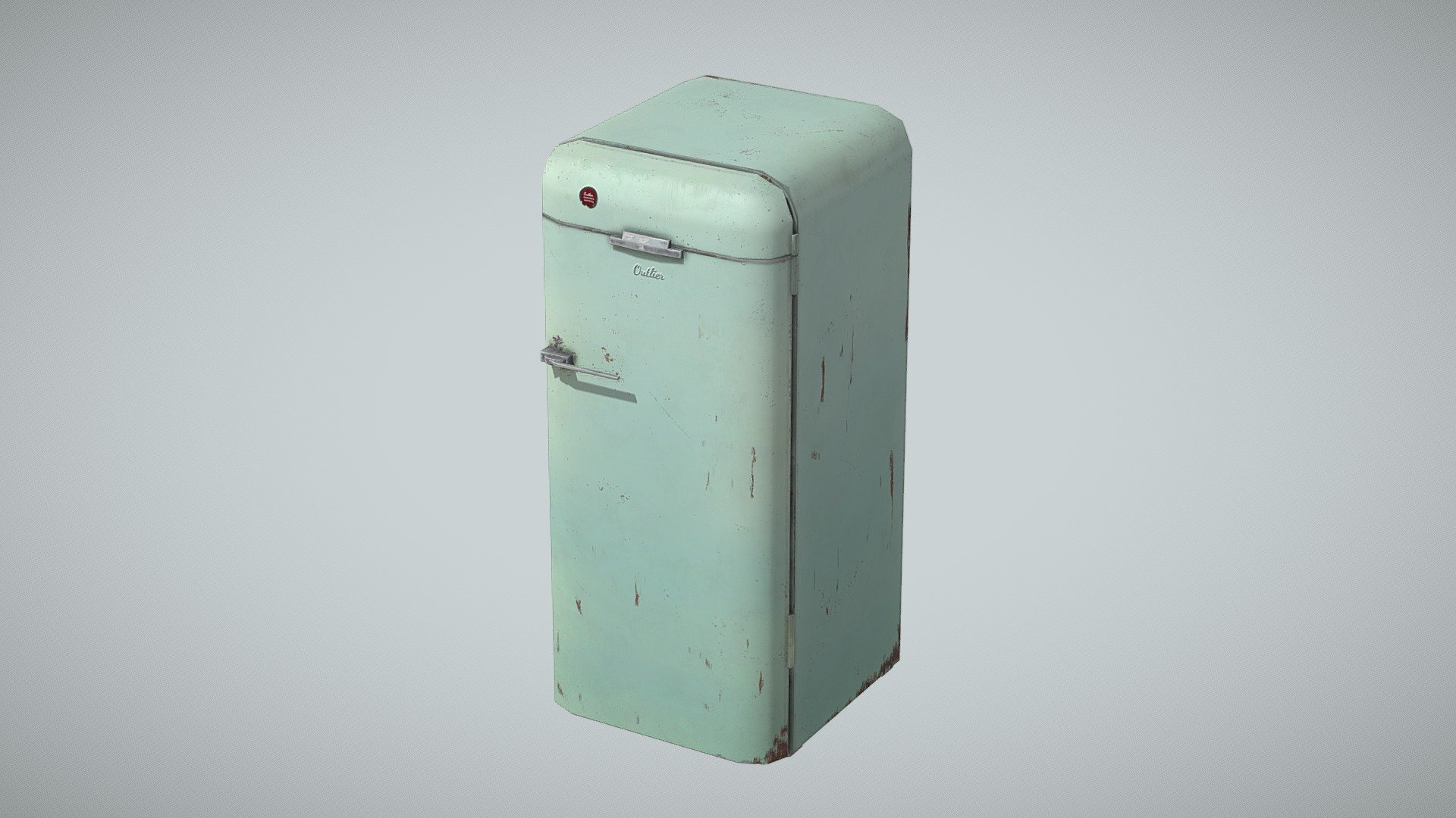 Vintage Refrigerator — Sketchfab embed 3D viewer