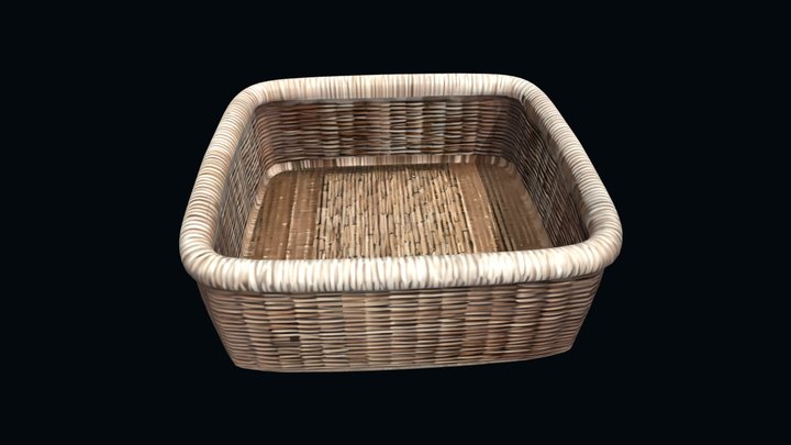 Handwoven Basket 3D Model