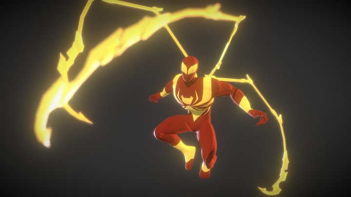 Iron Spider Comic Marvel 3D Model