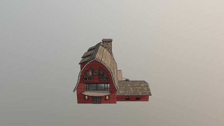TP1_TextureGénérique_Barn 3D Model