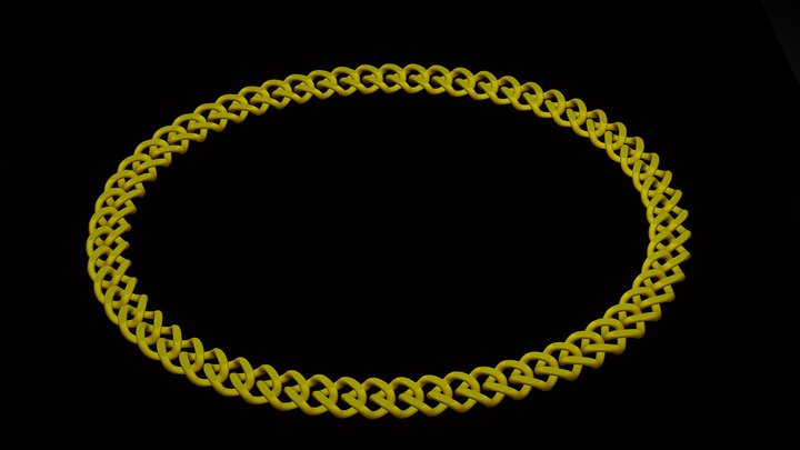 Golden Chain 3D Model | Realistic | 8K Textures