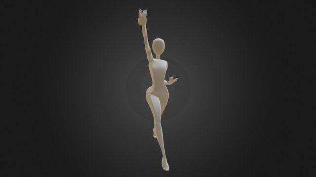 Figure Study Pose #3 3D Model