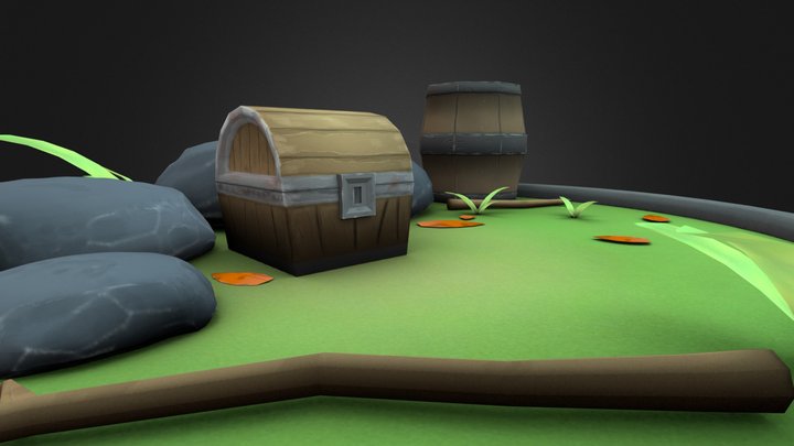 Treasure Chest 3D Model