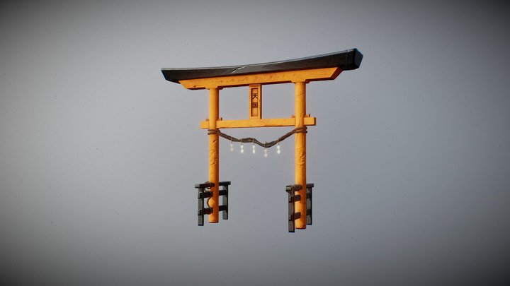 Tori Gate Game asset 3D Model