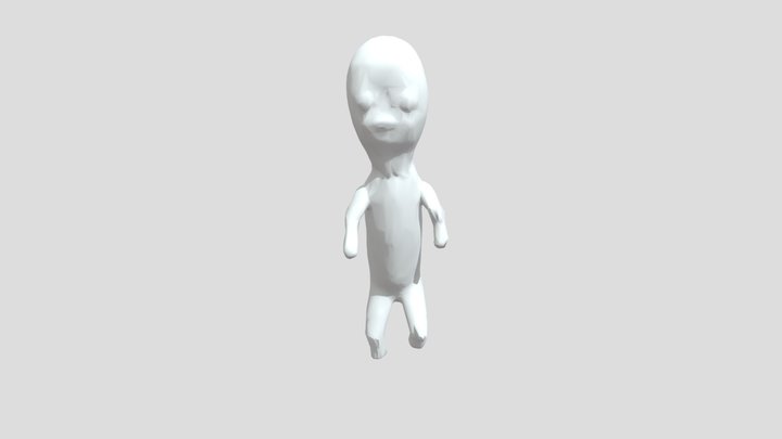 SCP 173 rigged 3D Model