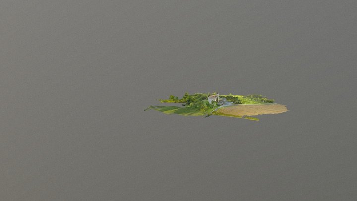 Chapelle Villiers En Mois Simplified 3d Mesh 3D Model