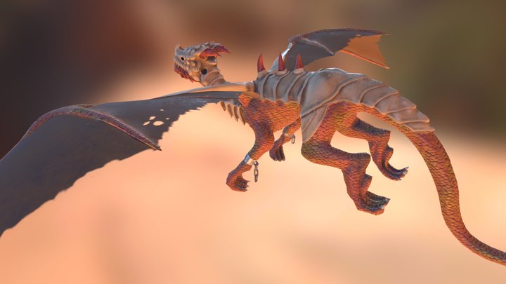 dragon skyrim mod 3D Model