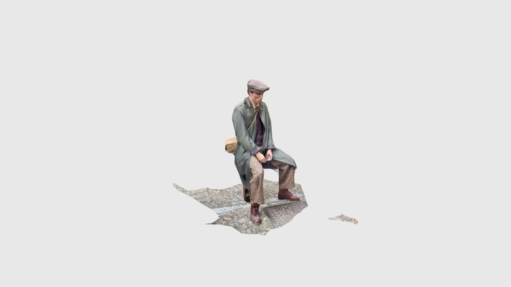 Smoking man 2 3D Model